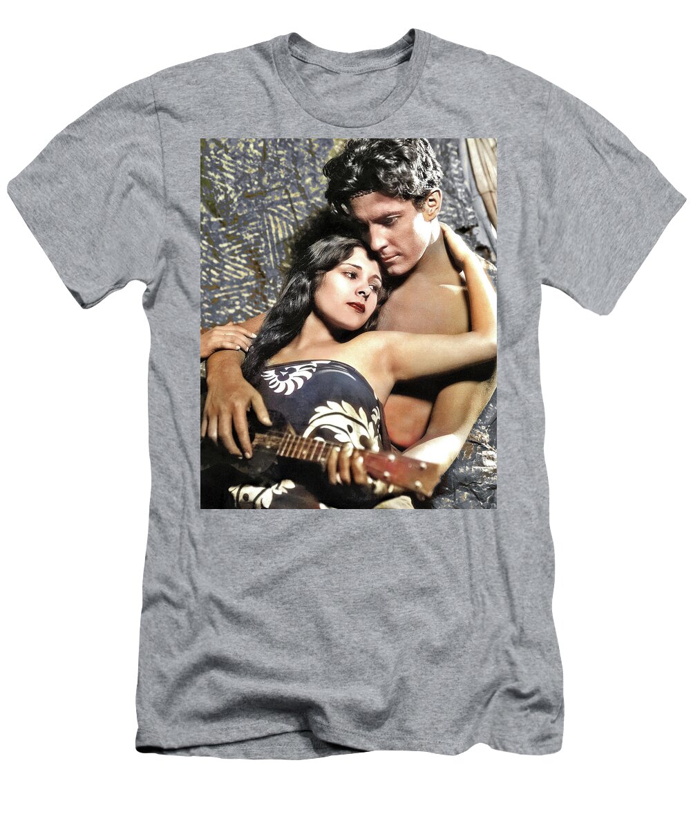Ramon T-Shirt featuring the photograph Ramon Novarro and Dorothy Janis - by Movie World Posters