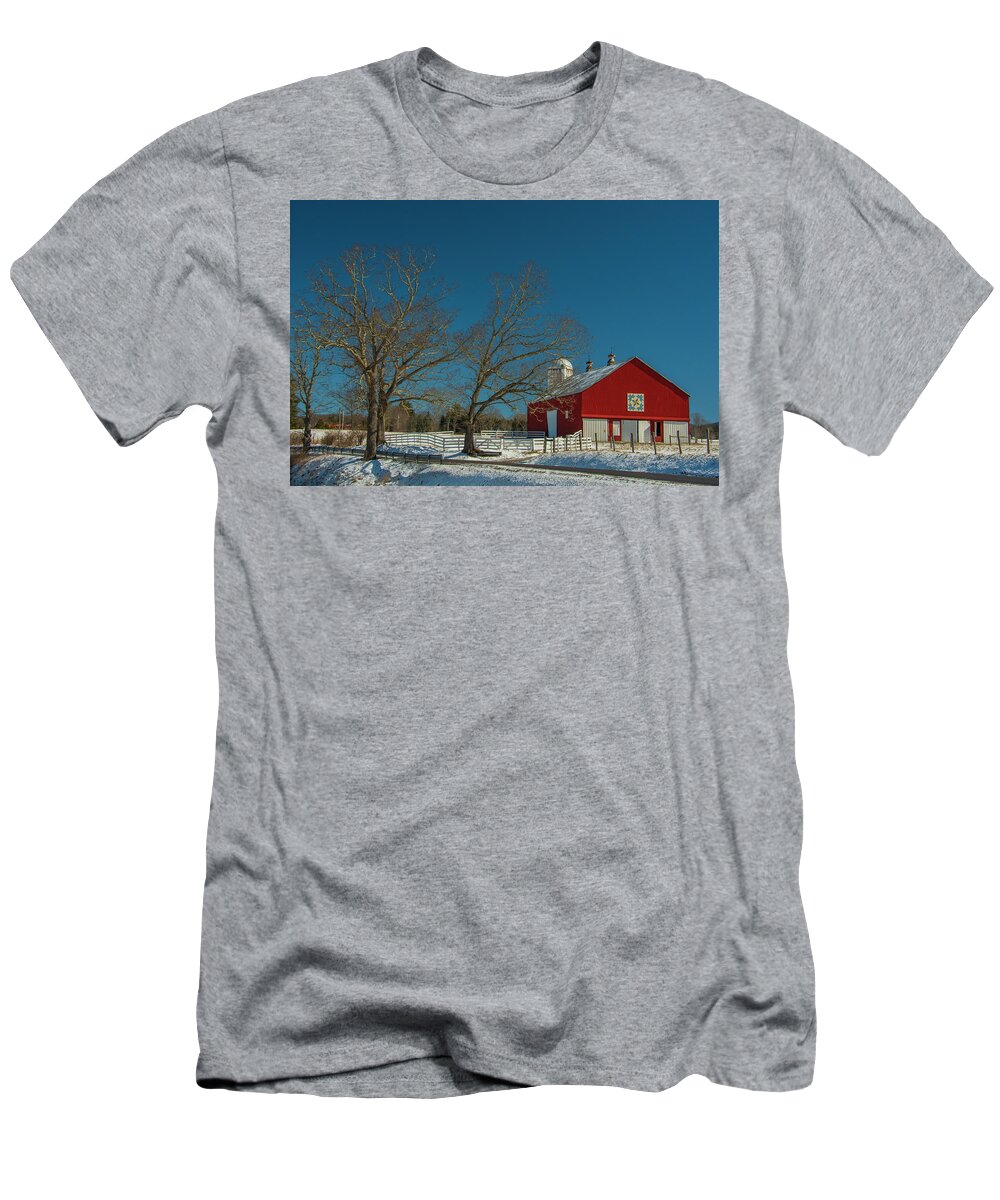 West Virginia T-Shirt featuring the photograph Red and Blue by Melissa Southern