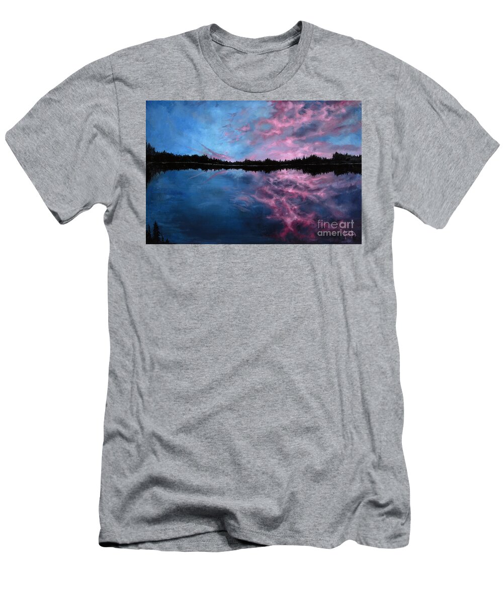 Reflections T-Shirt featuring the painting Reflections by Averi Iris