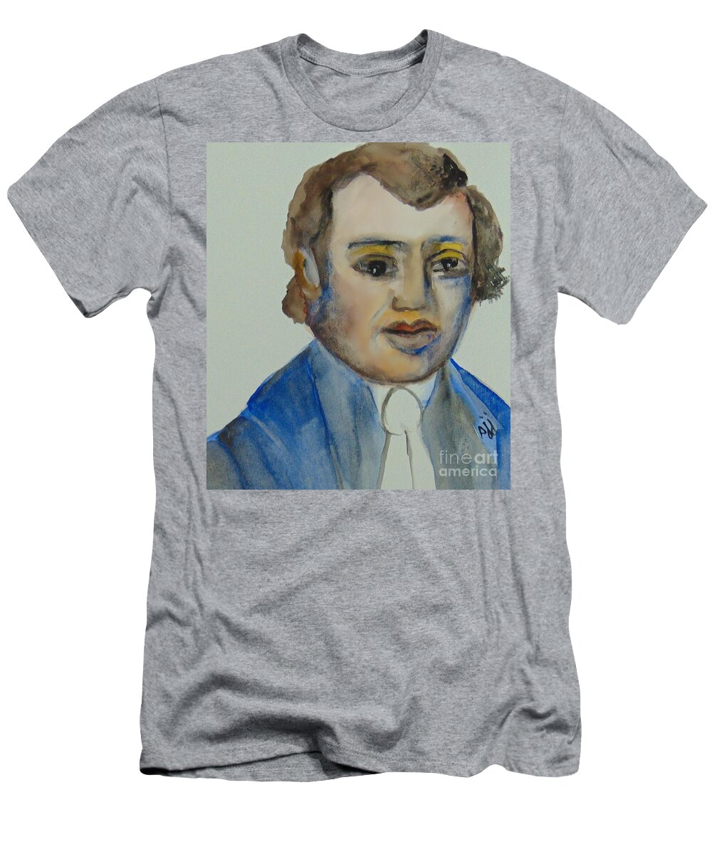 Richard Allen T-Shirt featuring the painting Richard Allen by Saundra Johnson