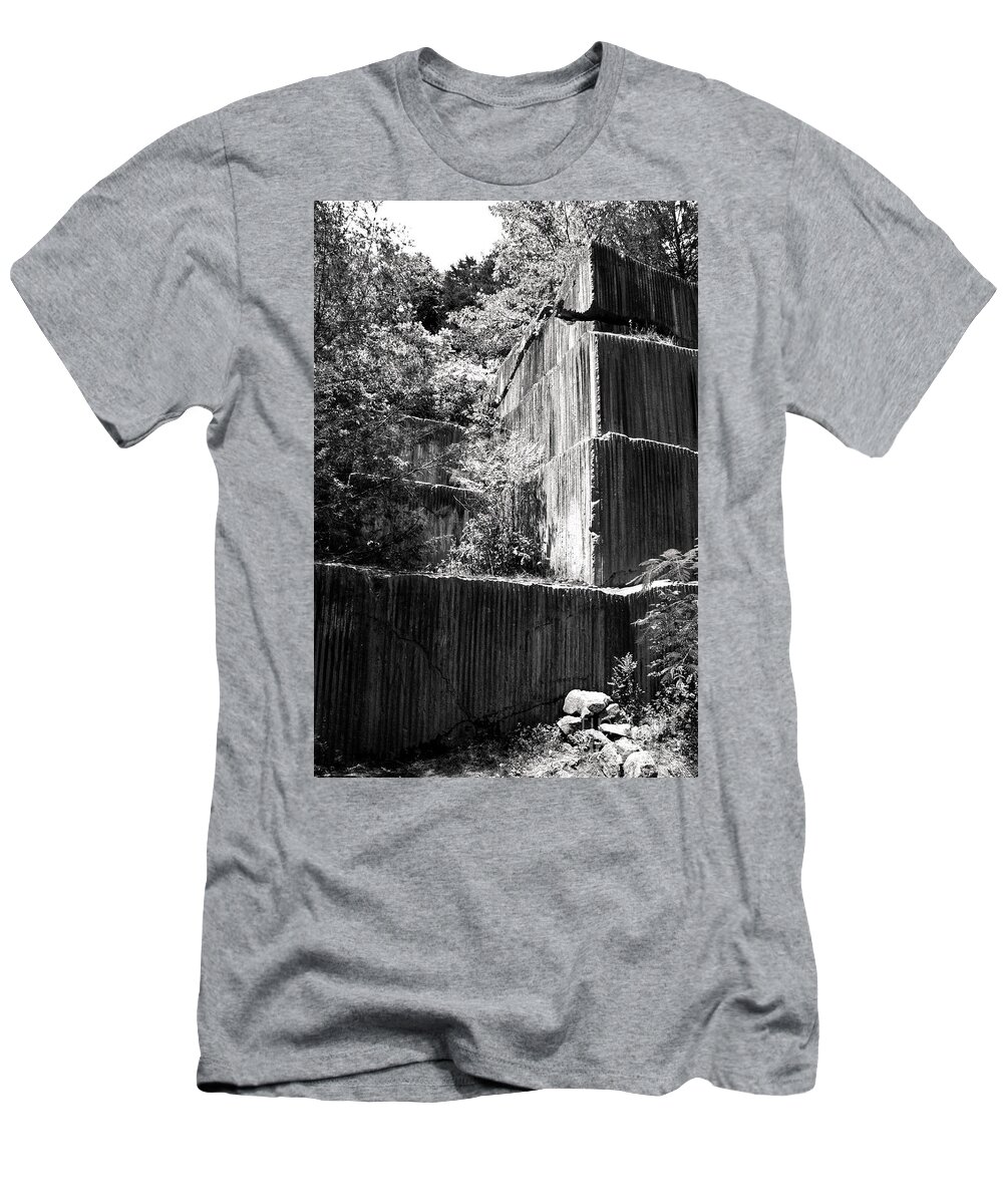 Rocks T-Shirt featuring the photograph Rock Wall by Phil Perkins