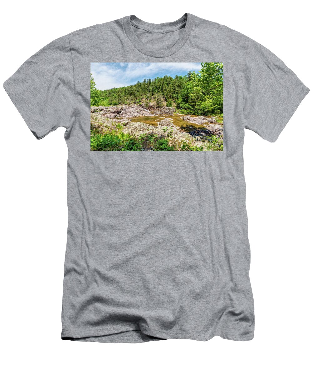 Ozarks T-Shirt featuring the photograph Rocky Creek From Klepzig Mill by Jennifer White