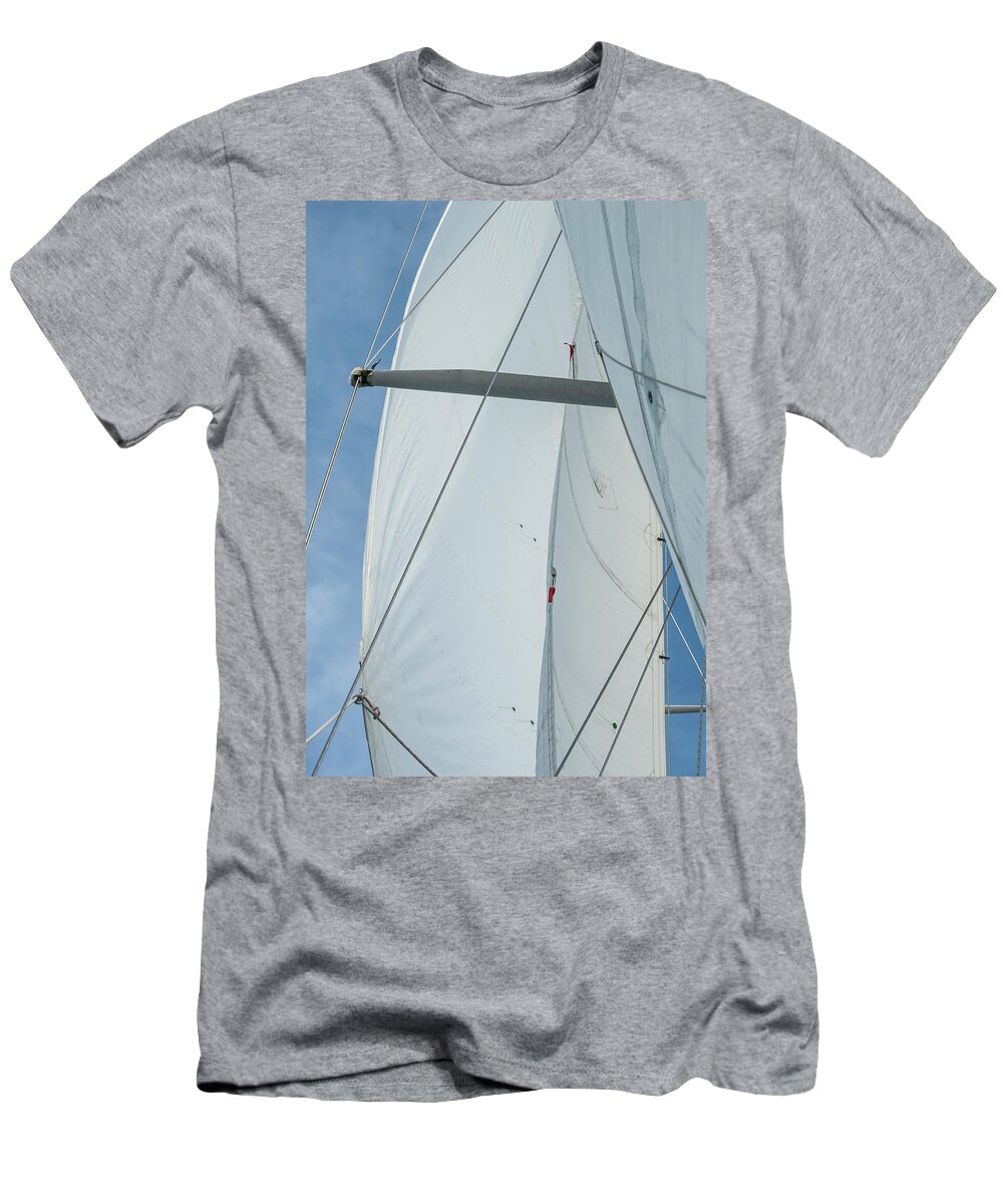 Sails T-Shirt featuring the photograph Sails in the Wind I by Marianne Campolongo