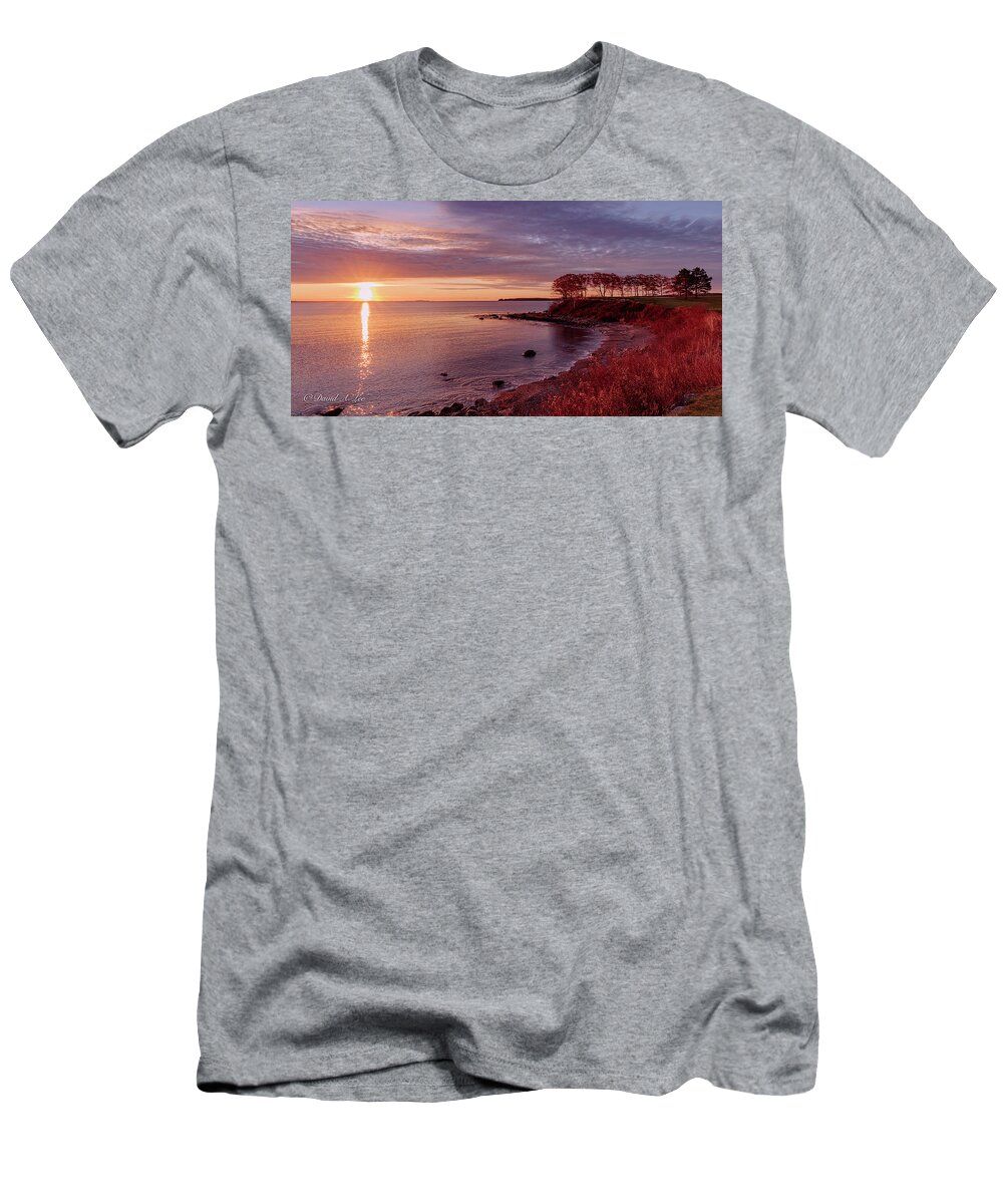 Maine T-Shirt featuring the photograph Samoset Sunrise by David Lee