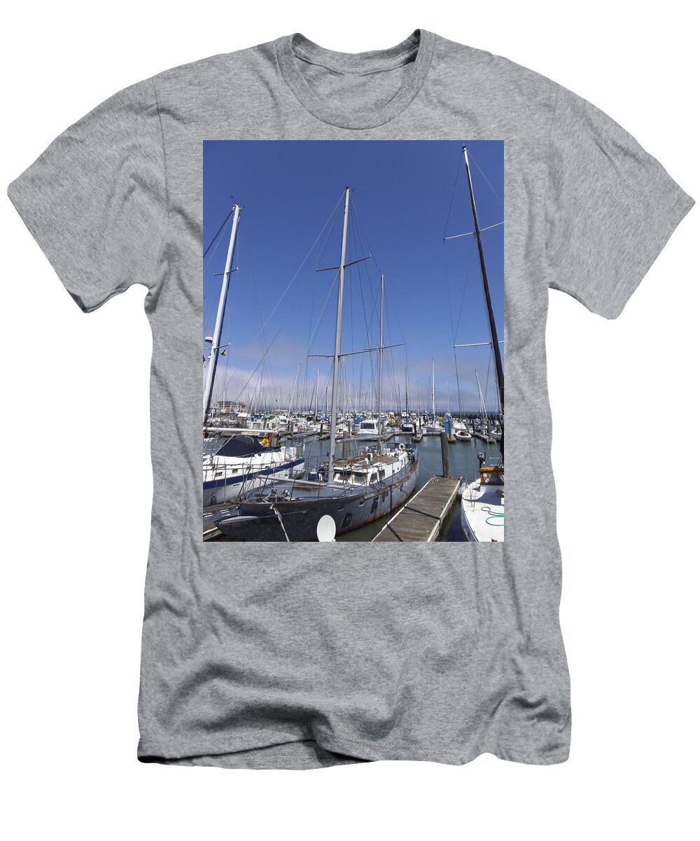  T-Shirt featuring the photograph San Francisco Marina by Heather E Harman
