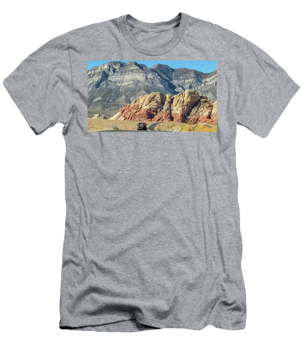  T-Shirt featuring the photograph Scenic Drive Red Rock Canyon by Michael W Rogers