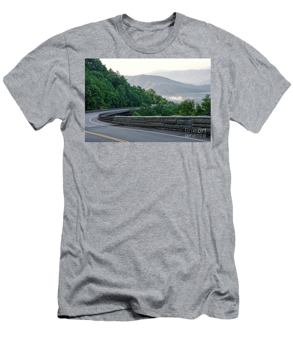 Road T-Shirt featuring the photograph Scenic Driving by Phil Perkins