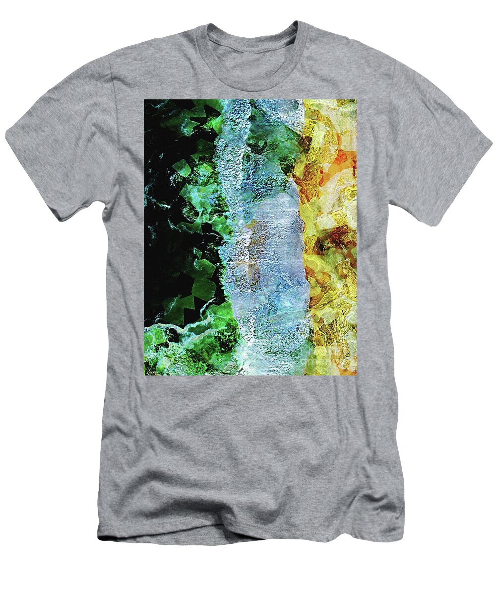Beach T-Shirt featuring the digital art Sea And Sands of Brazil by Phil Perkins