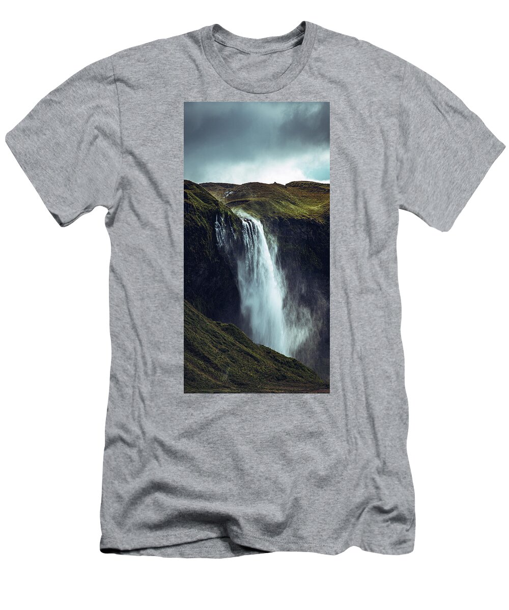 Iceland T-Shirt featuring the photograph Seljalandsfoss by Marino Flovent