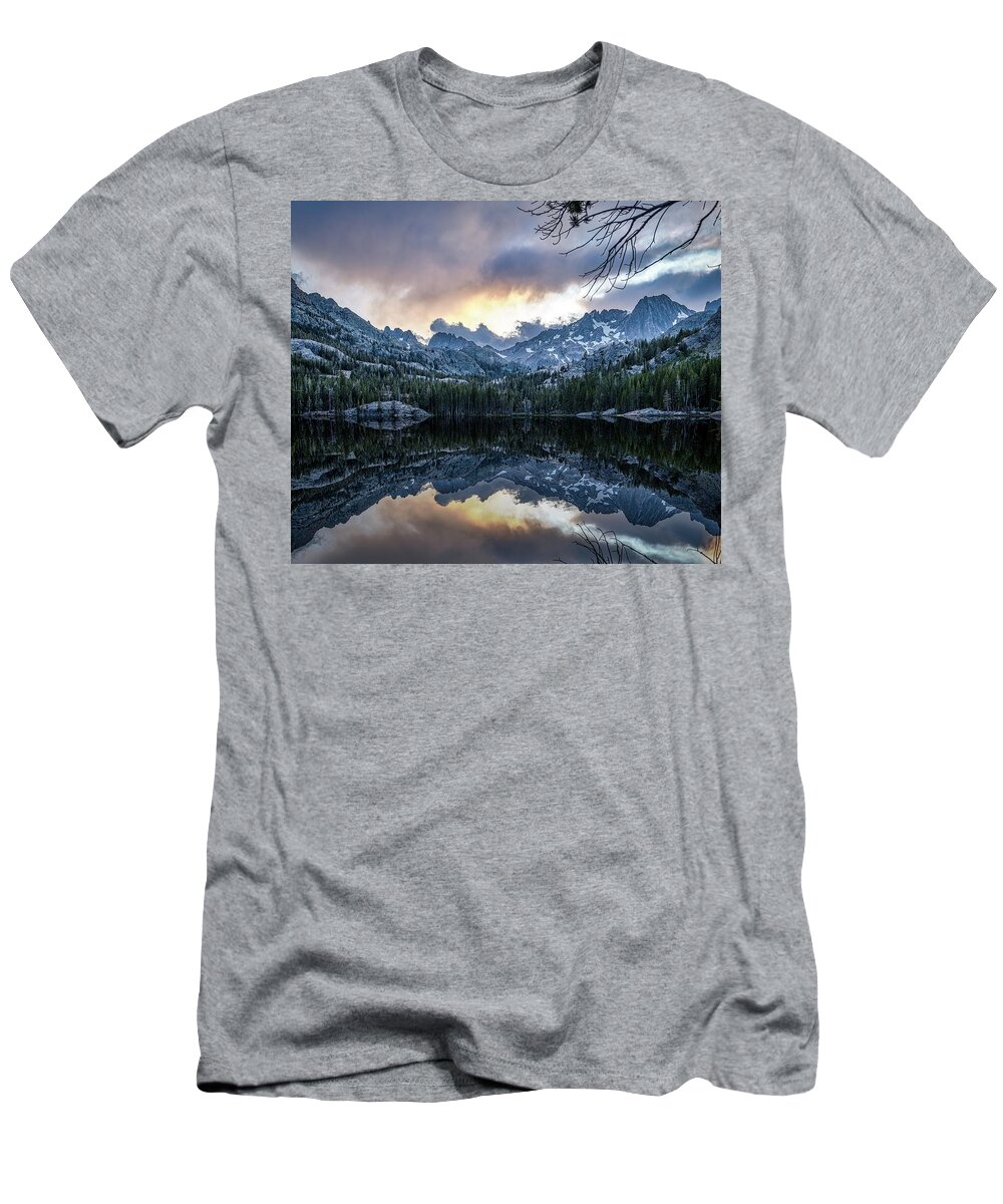 Landscape T-Shirt featuring the photograph Shadow Lake Reflections by Romeo Victor