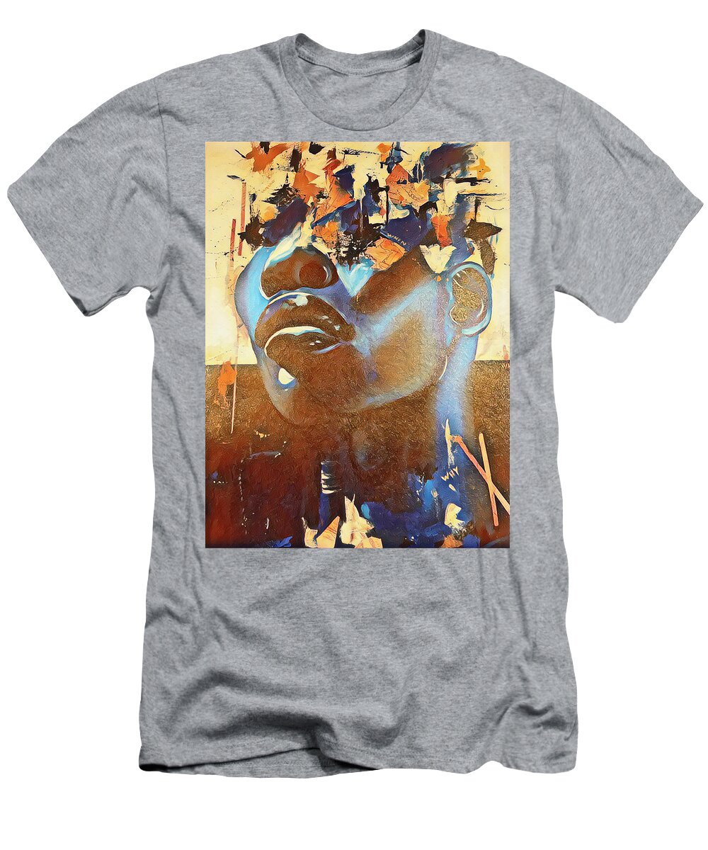  T-Shirt featuring the painting She/her by Try Cheatham
