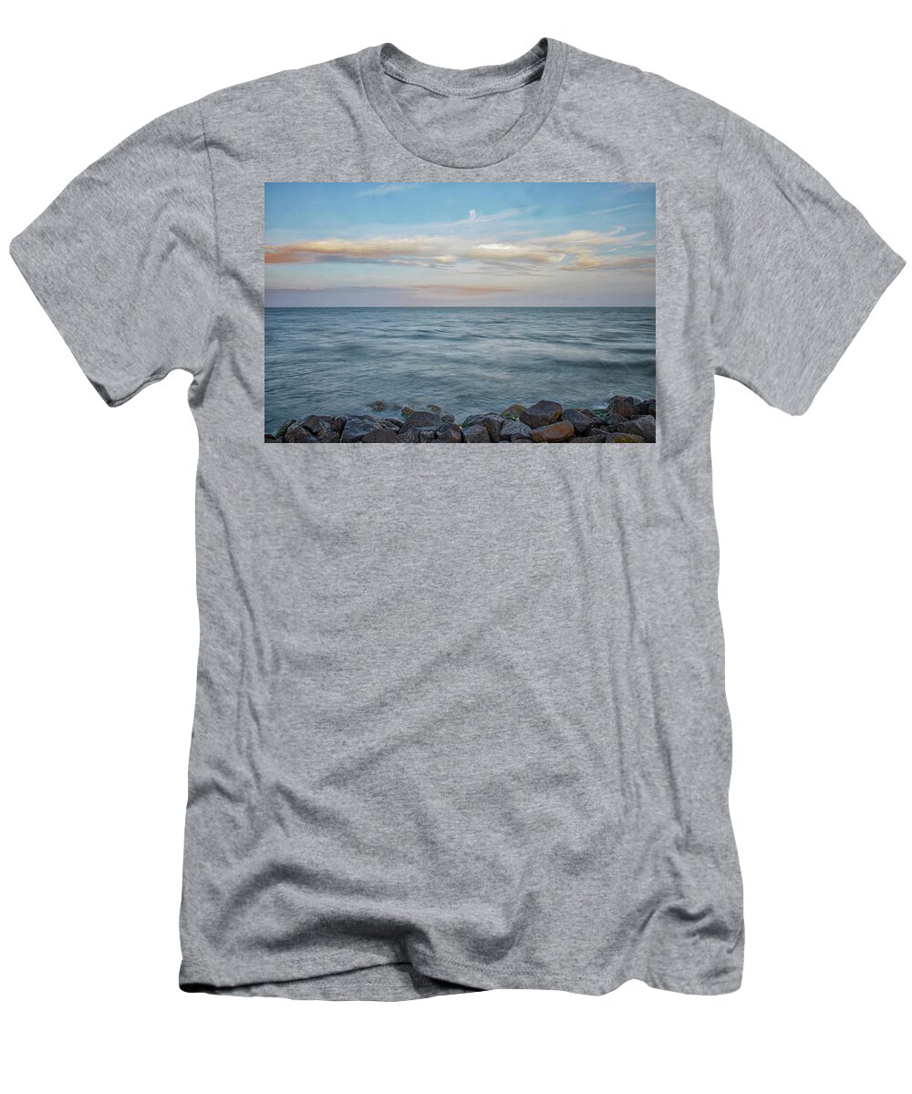 Sunset T-Shirt featuring the photograph Shell Point Sunset - Harkers Island North Carolina by Bob Decker