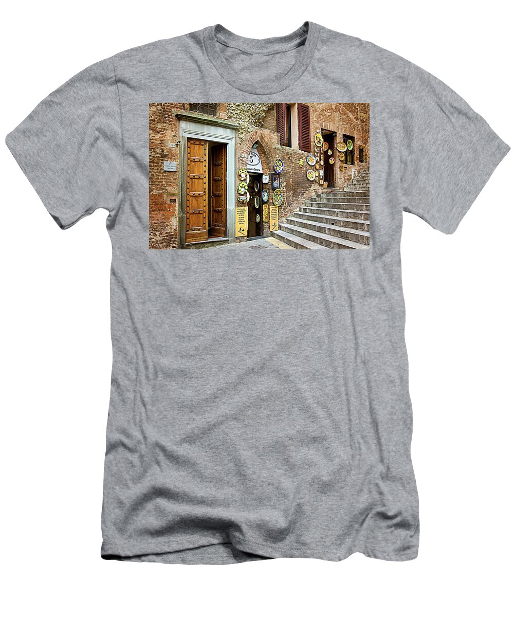 Siena T-Shirt featuring the photograph Siena Shopping by Jill Love