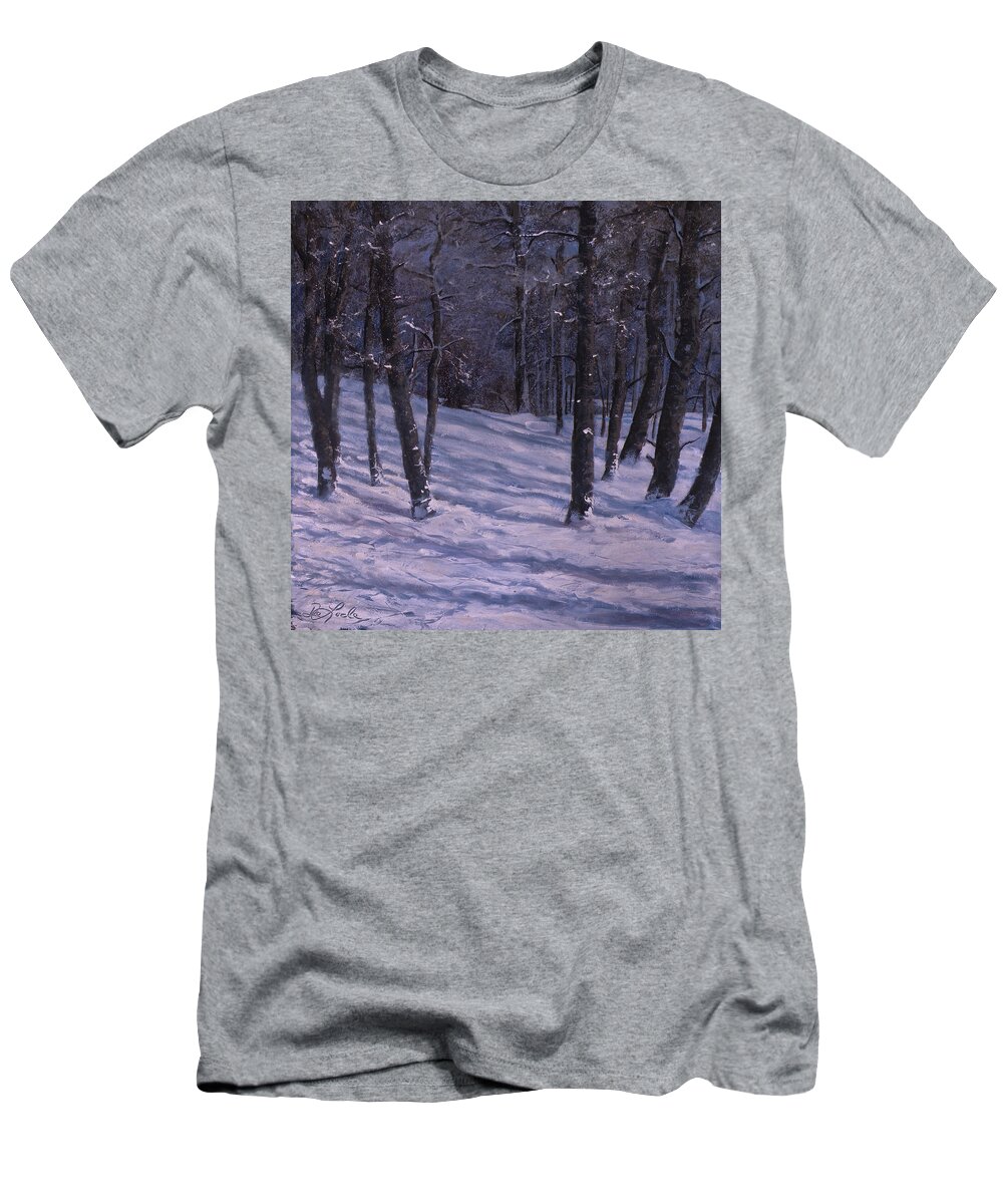 Western Art T-Shirt featuring the painting Silence by Mia DeLode