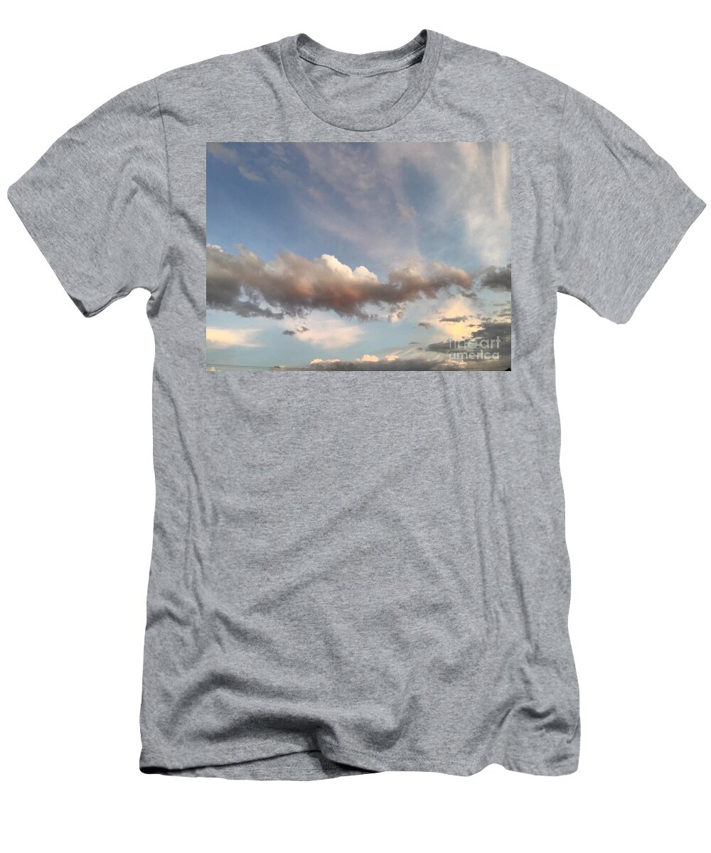 Clouds T-Shirt featuring the photograph Cloudscape Mood Series 10 by Catherine Wilson