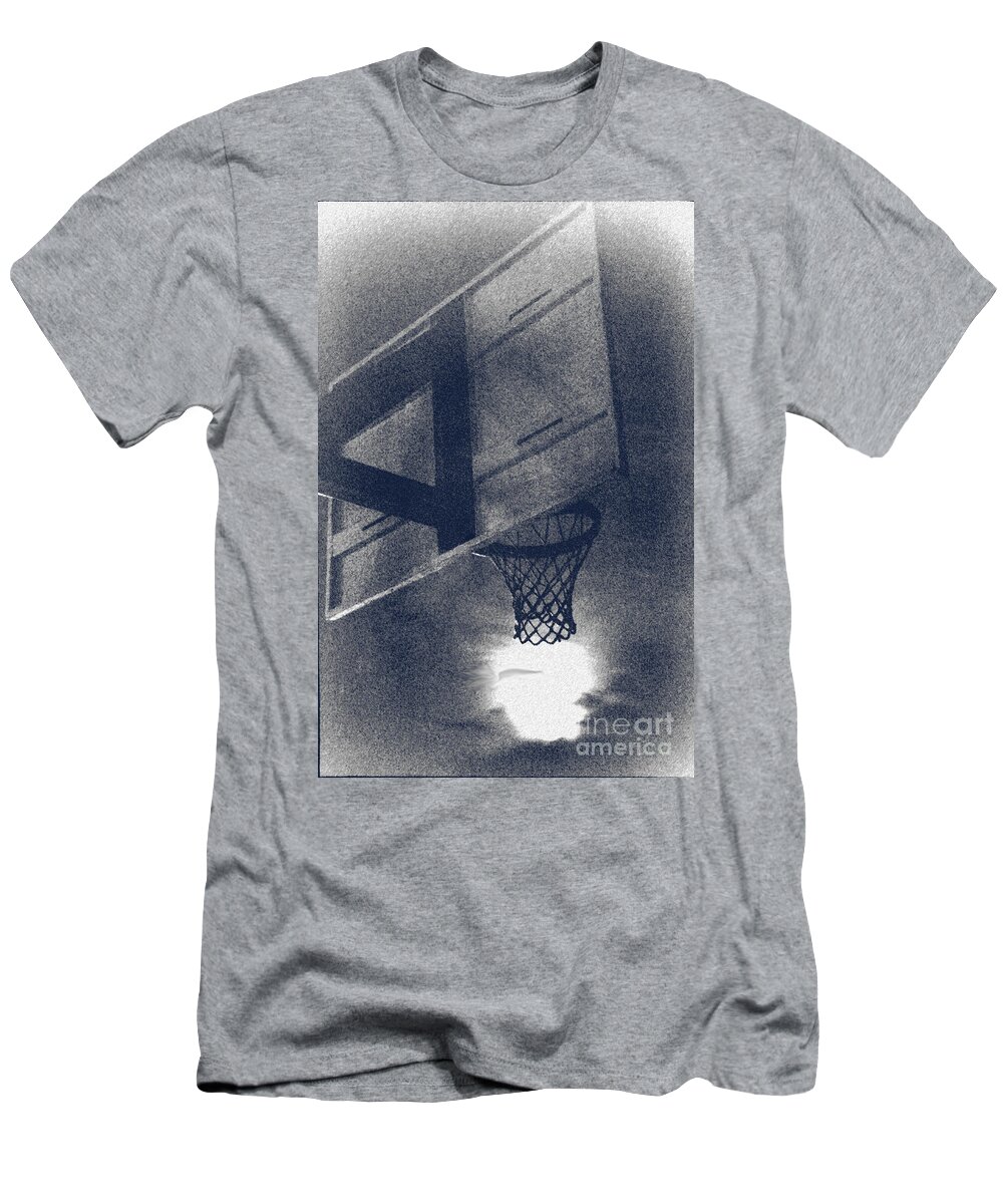 Basketball T-Shirt featuring the photograph Slam Dunk the Night by Heather Kirk