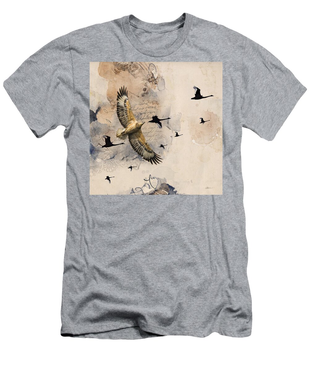 Soar T-Shirt featuring the digital art Soar Like an Eagle by Cindy Collier Harris