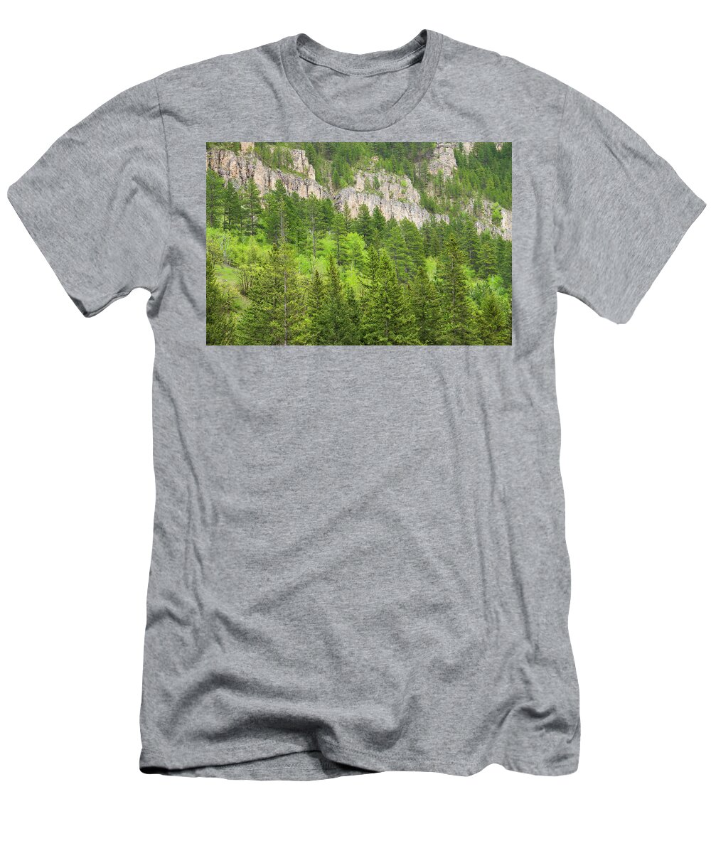 Spearfish Canyon T-Shirt featuring the photograph Spearfish Canyon by Larry Bohlin