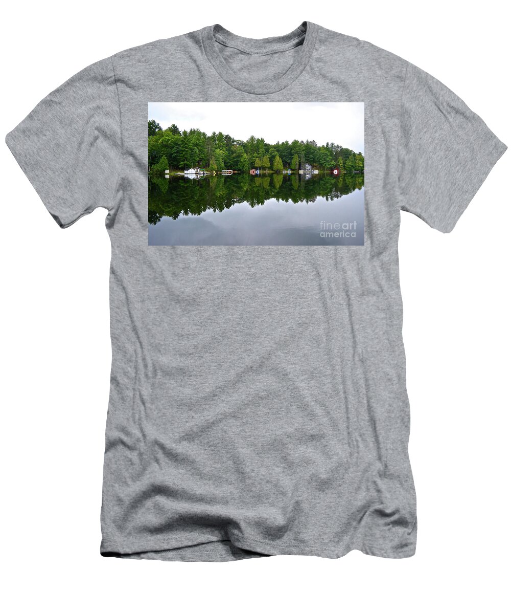 Spread Eagle T-Shirt featuring the photograph Spread Eagle Reflections by Ron Long