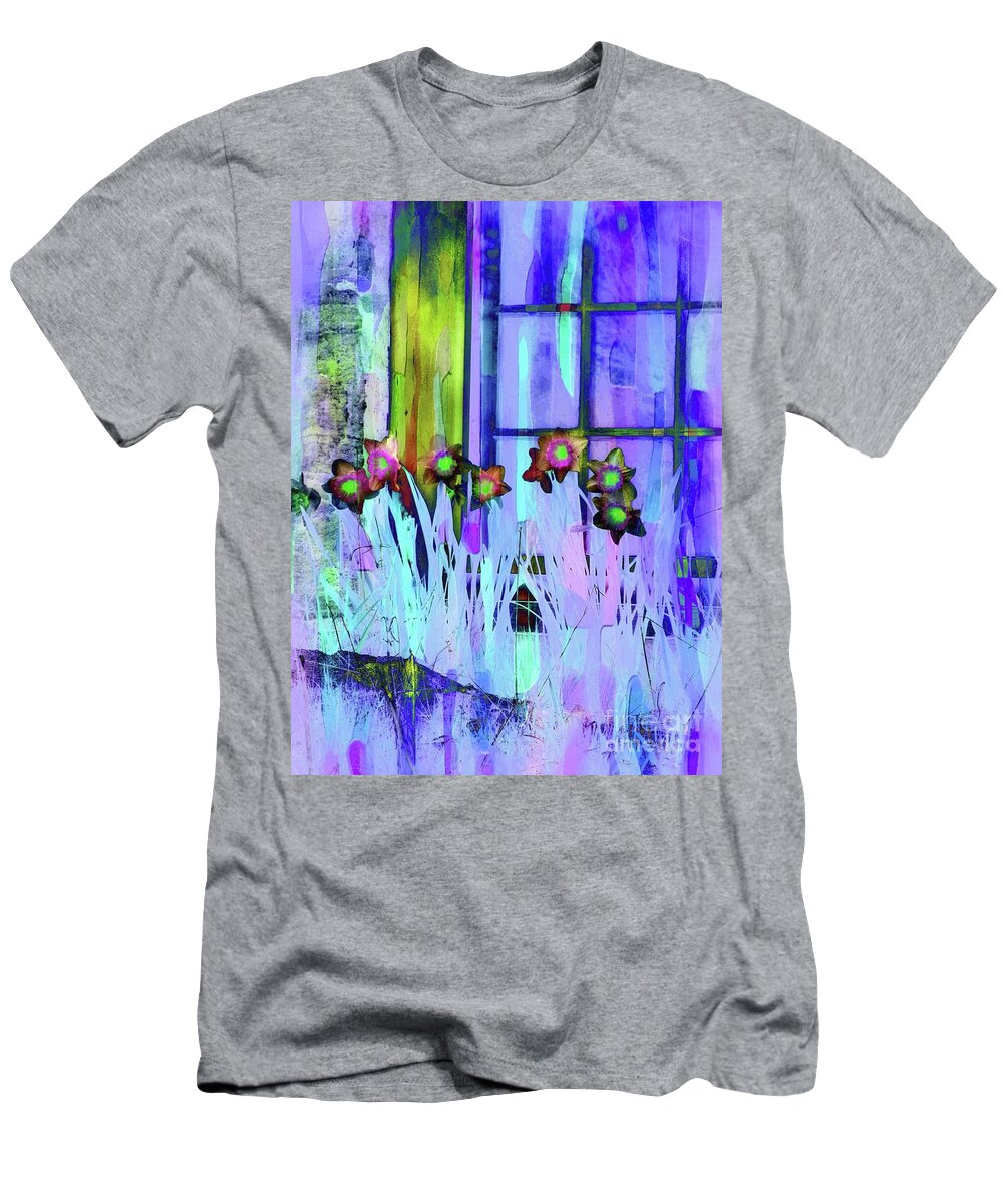  Abstract T-Shirt featuring the photograph Spring Daffodils by Marcia Lee Jones