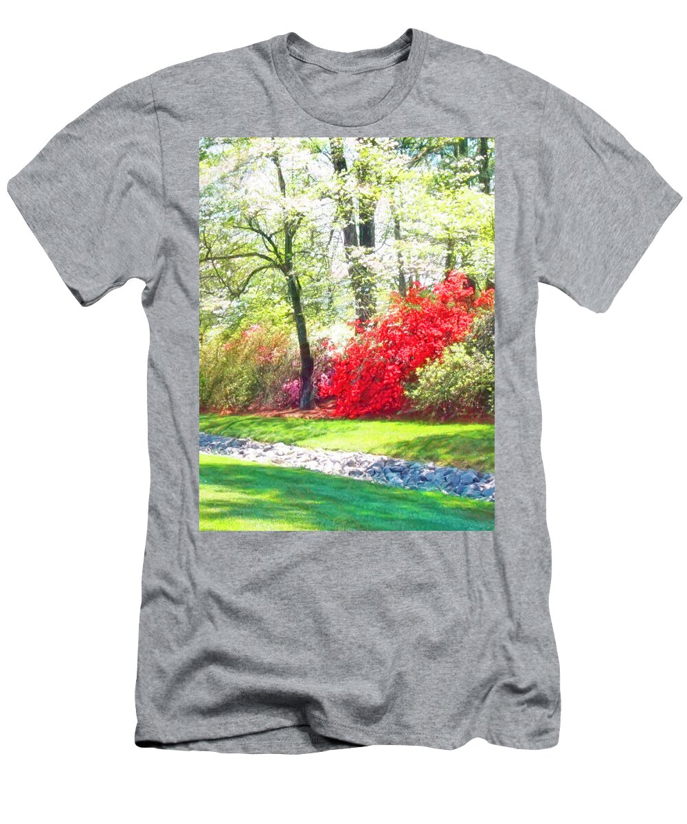 Nature T-Shirt featuring the digital art Springtime in Holly Springs by Susan Hope Finley