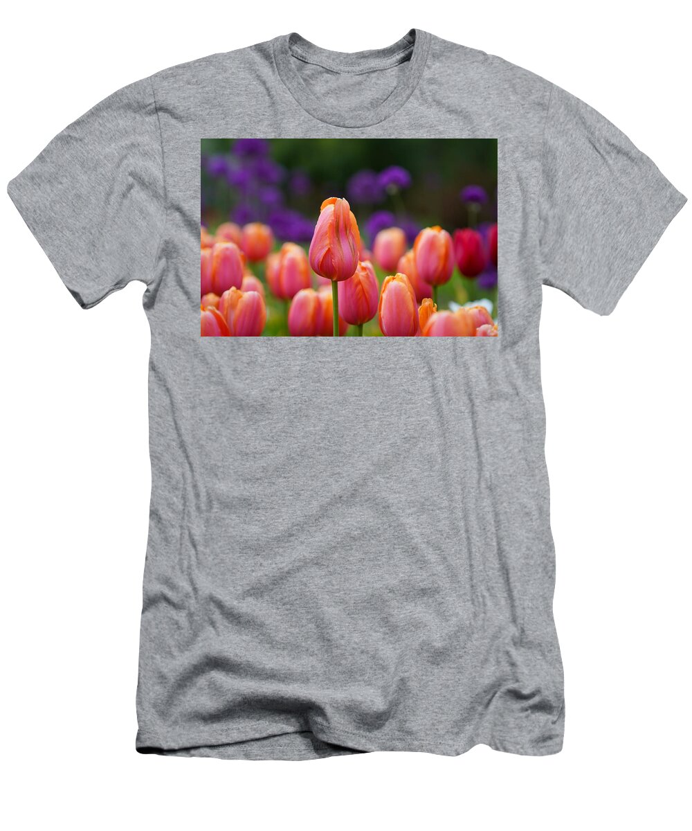 Tulips T-Shirt featuring the photograph Stand Tall by Susan Rydberg