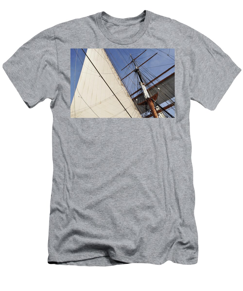 San Diego T-Shirt featuring the photograph Star of India Mast by Kyle Hanson