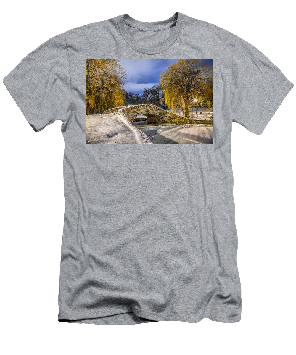 Stone T-Shirt featuring the photograph Stone Bridge at Hiawatha by Rod Best