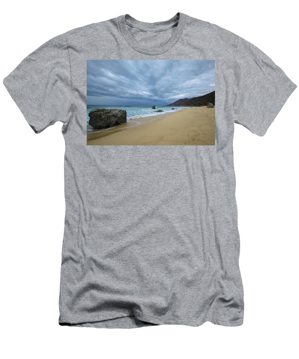 Big Sur T-Shirt featuring the photograph Stormy Afternoon Skies in Big Sur by Matthew DeGrushe