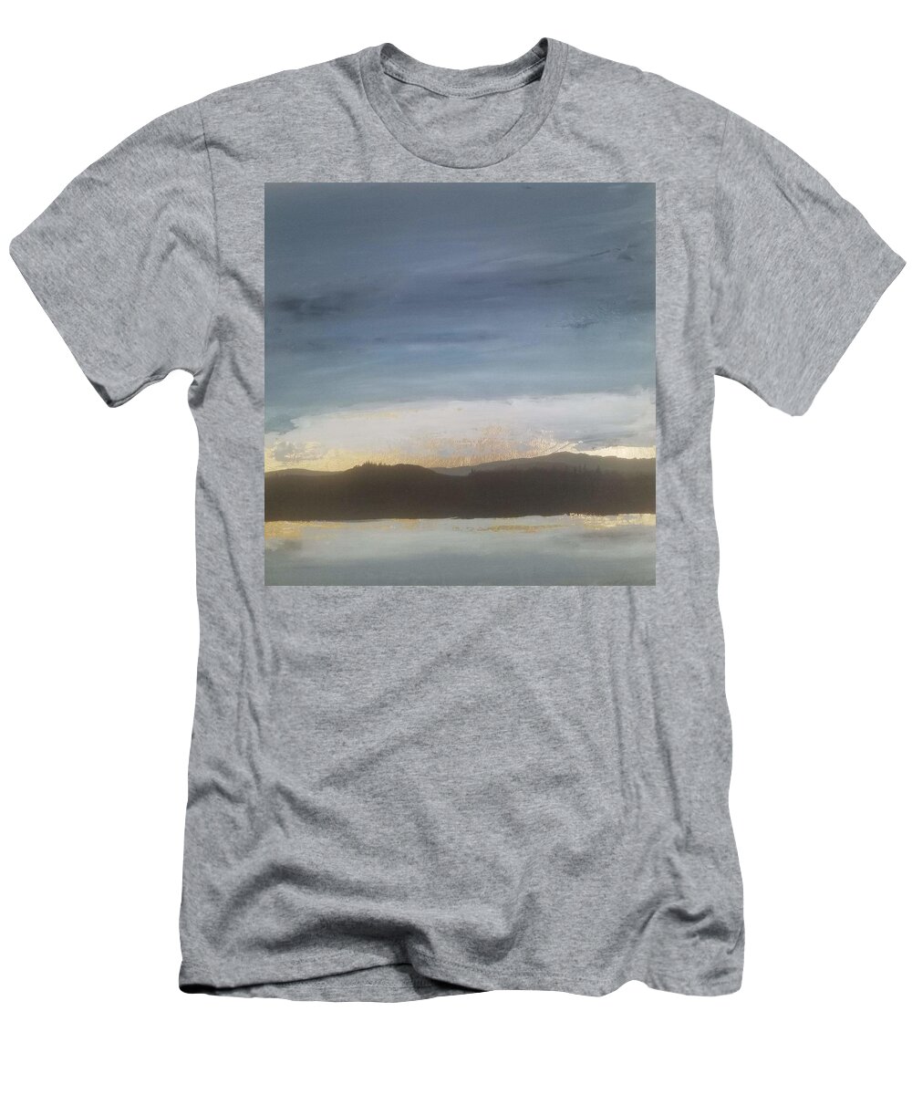  T-Shirt featuring the painting Stormy Horizon by Caroline Philp