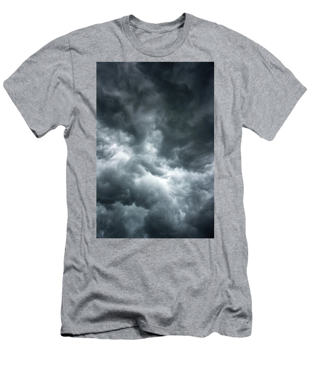 Clouds T-Shirt featuring the photograph Stormy clouds in the sky. by Bernhard Schaffer