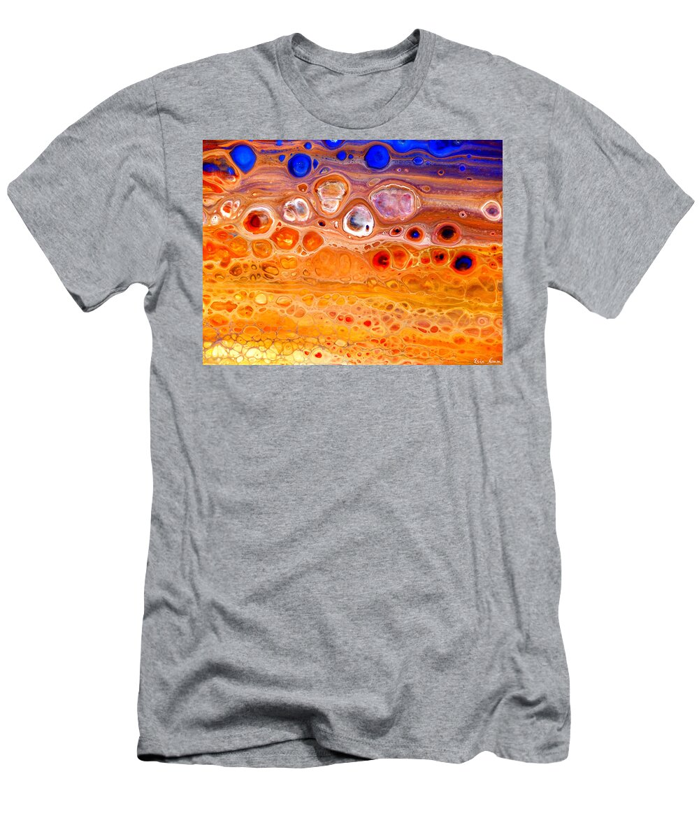  T-Shirt featuring the painting Substrata by Rein Nomm