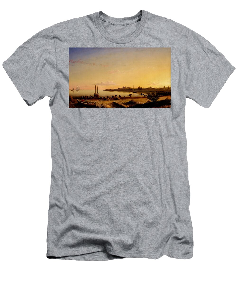 Summer T-Shirt featuring the painting Summer Sunset by Long Shot