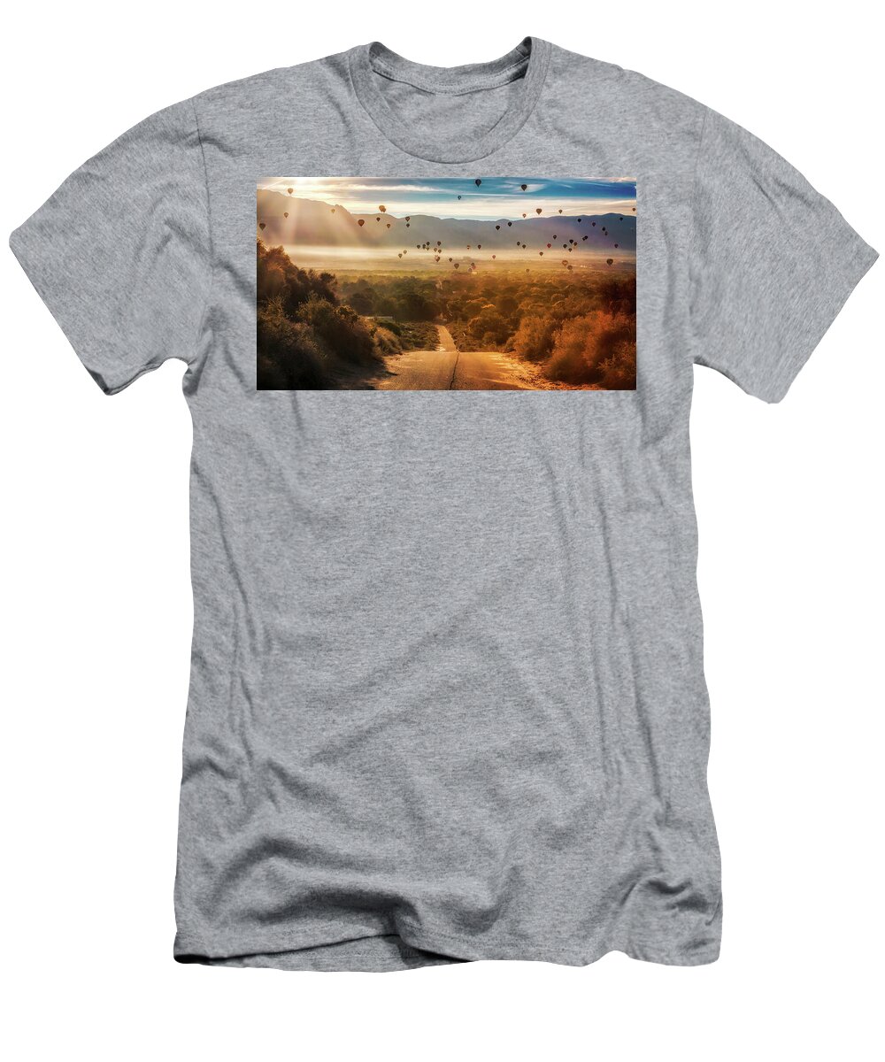 New Mexico T-Shirt featuring the photograph Sun Dazzled Corrales by Susan Rissi Tregoning