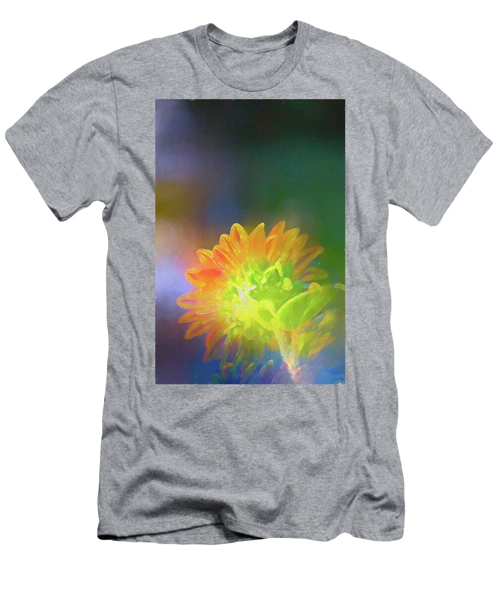 Floral T-Shirt featuring the photograph Sunflower 27 by Pamela Cooper