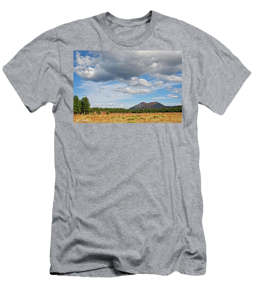 Arizona T-Shirt featuring the photograph Sunset Crater from Bonito Park by Jeff Goulden