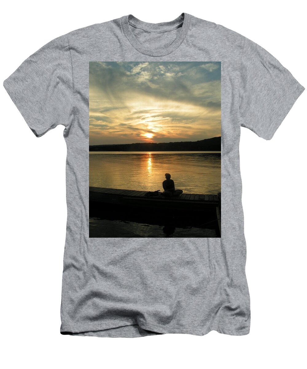 Prince Gallitzin State Park T-Shirt featuring the photograph Sunset Silhouette by Heather E Harman
