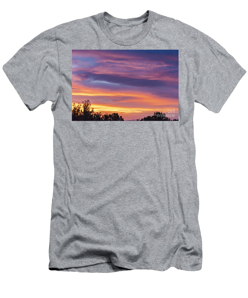 Natanson T-Shirt featuring the photograph Sunset Ortiz Mountains 33 by Steven Natanson