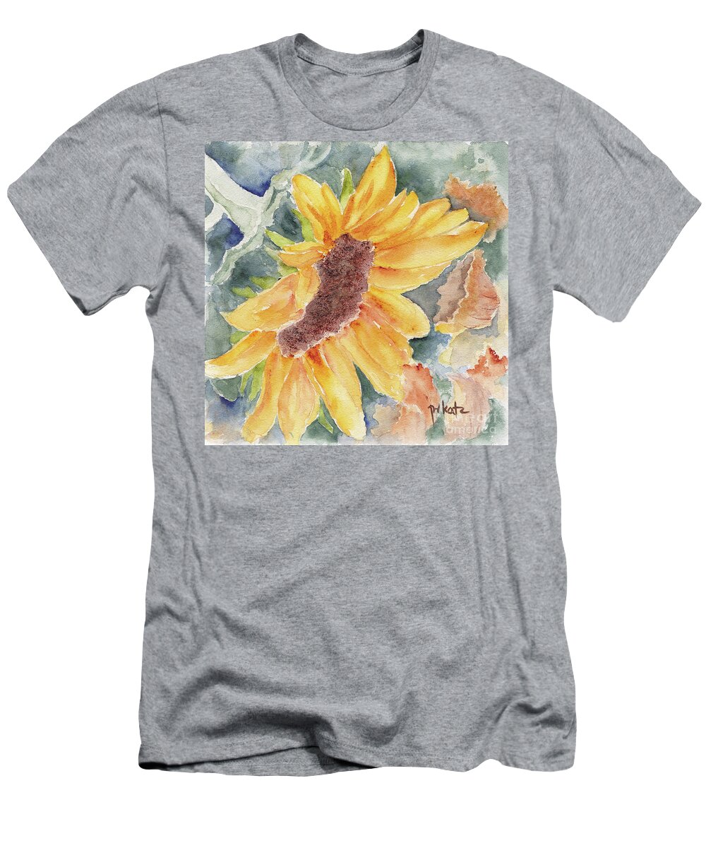 Impressionism T-Shirt featuring the painting Sweet Sunflower by Pat Katz