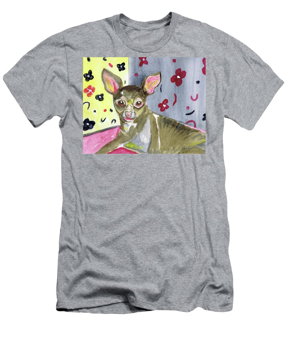 Dog T-Shirt featuring the painting Taco by Genevieve Holland