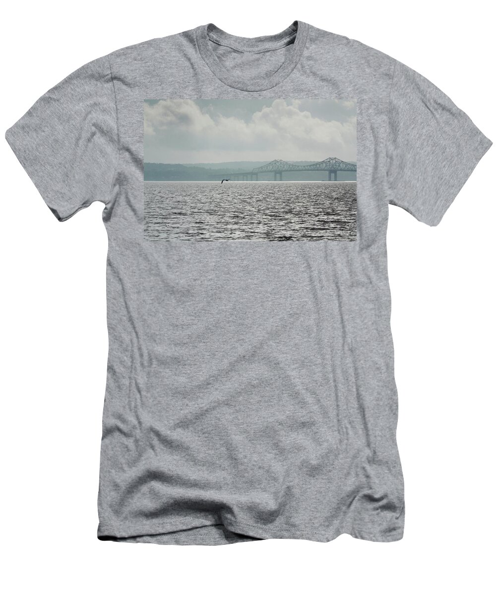 Tapan Zee Bridge T-Shirt featuring the photograph Tapan Zee Bridge by Ann Murphy