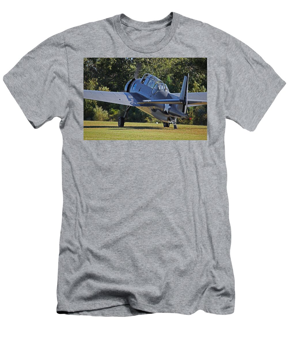Grumman T-Shirt featuring the photograph TBM Avenger by Custom Aviation Art