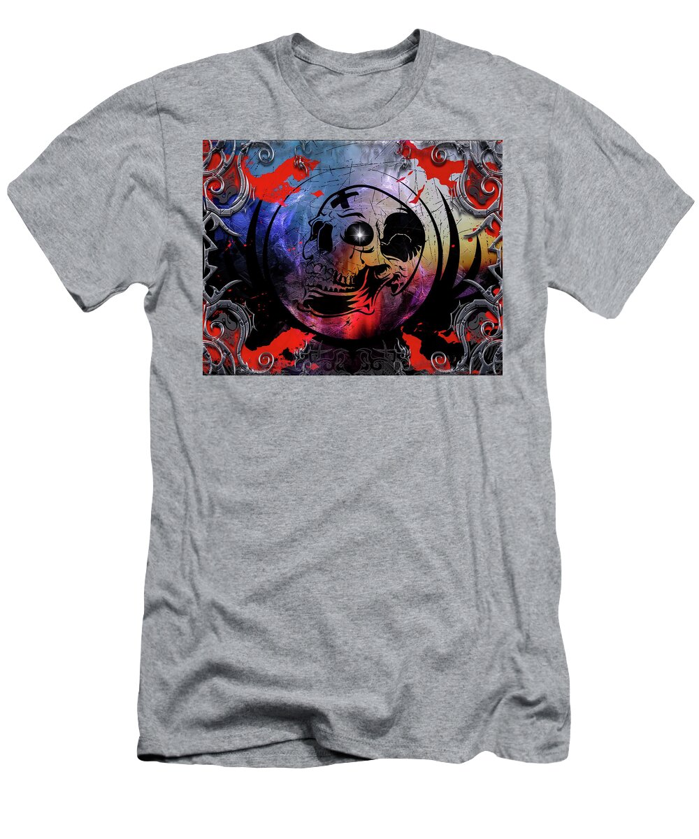 Tears T-Shirt featuring the digital art Tears Of A Clown by Michael Damiani