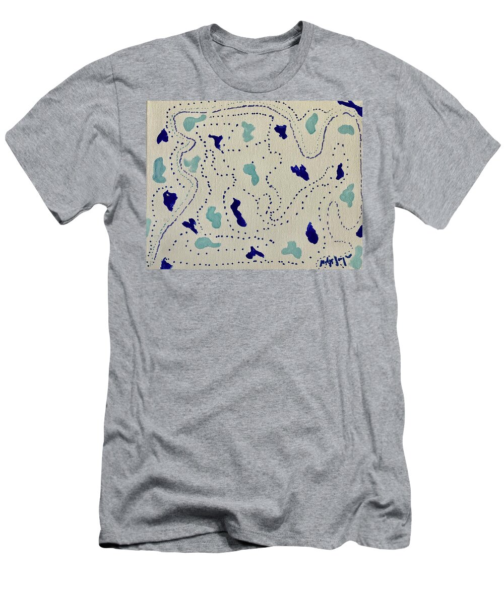 Arcturians T-Shirt featuring the painting The Arcturians by Medge Jaspan