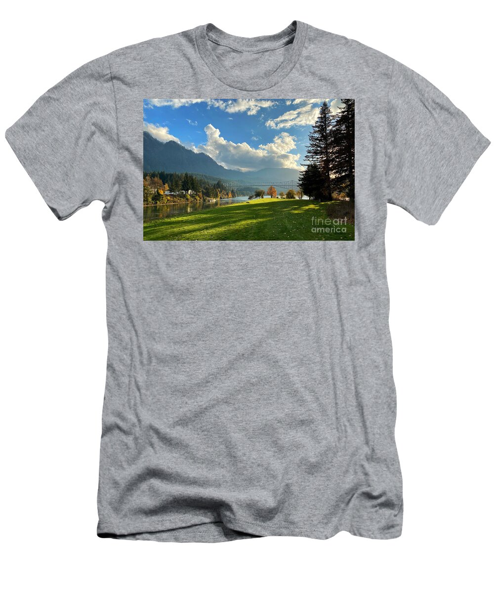 Bridge Of The Gods T-Shirt featuring the photograph The Bridge of the Gods by Jeanette French