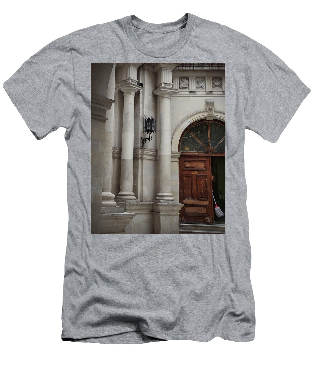 Greece T-Shirt featuring the photograph The Mop by M Kathleen Warren
