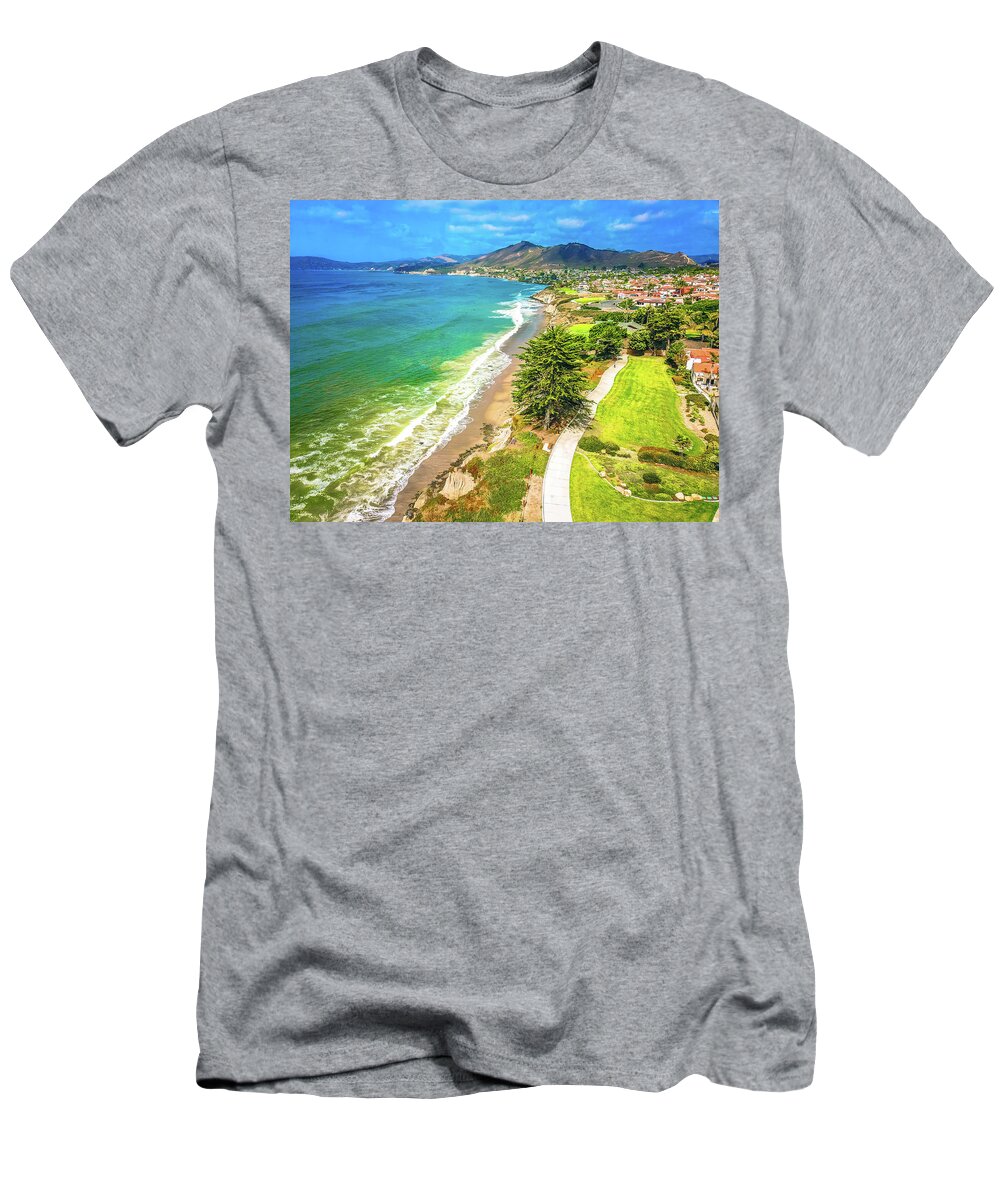 Blue Skies T-Shirt featuring the photograph The Coastline of Dreams by Marcus Jones