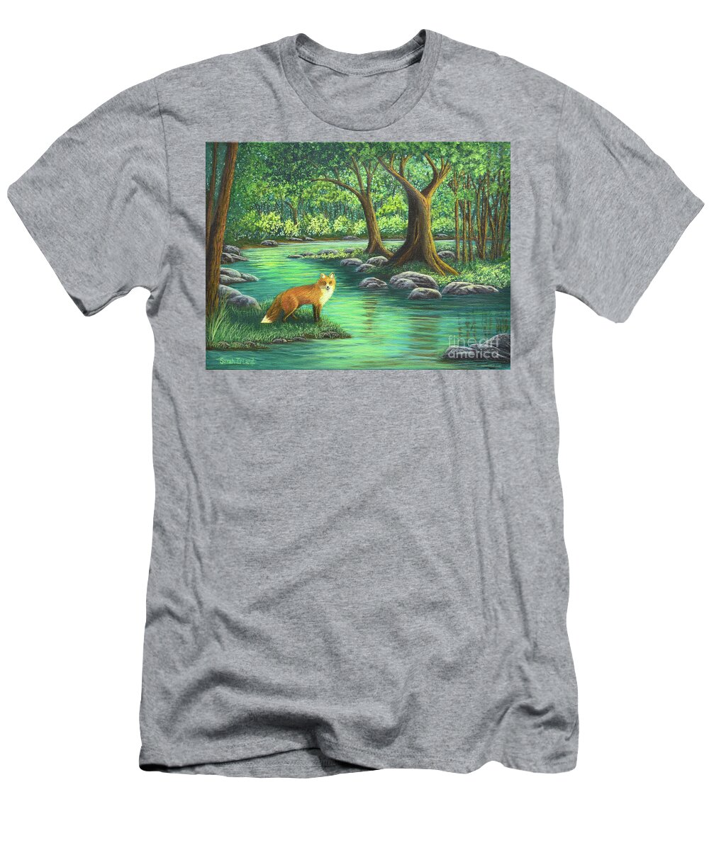 The T-Shirt featuring the painting The Encounter by Sarah Irland