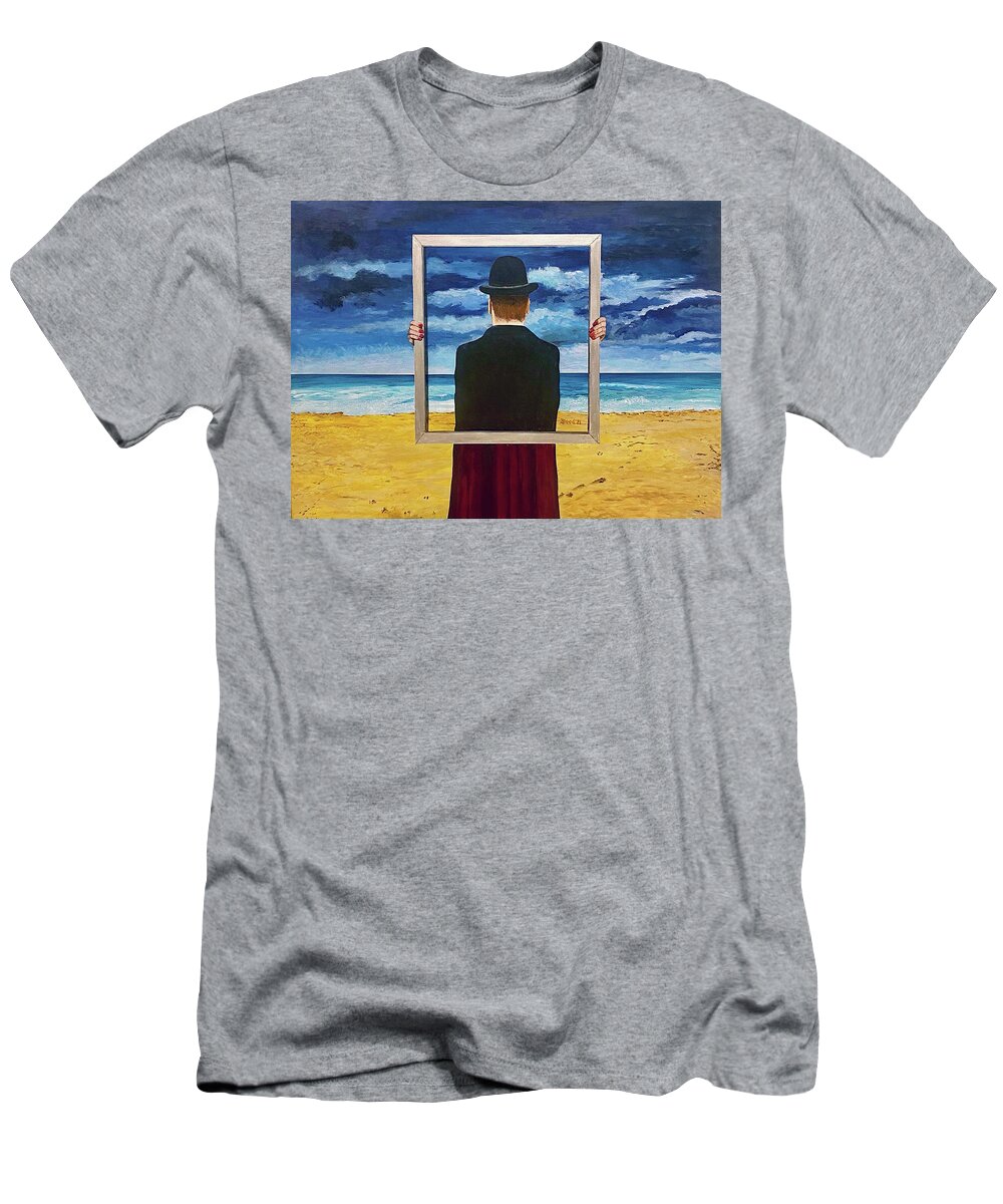 Fate T-Shirt featuring the painting The Hands of Fate by Thomas Blood