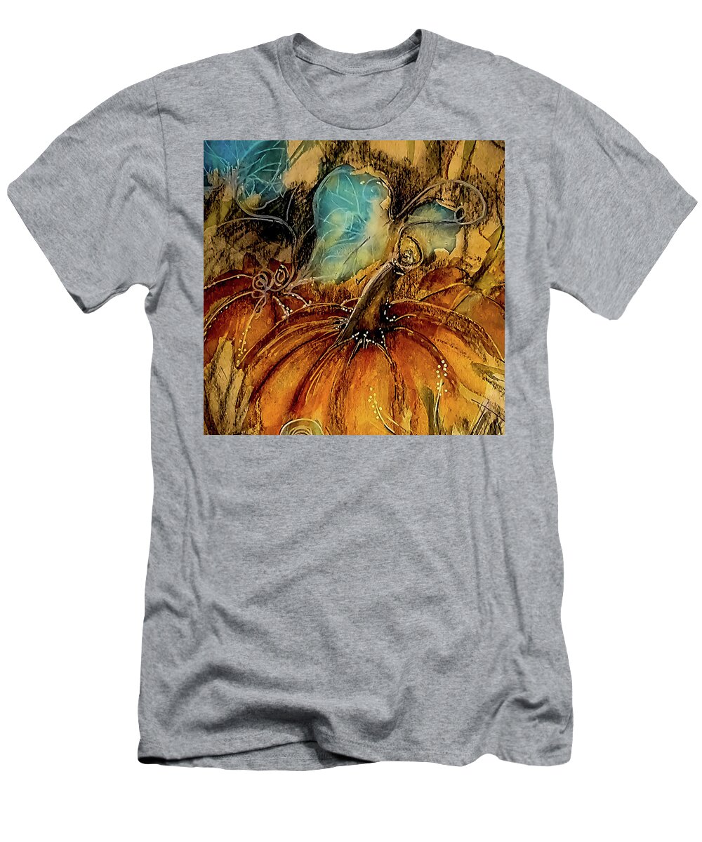 Halloween T-Shirt featuring the painting The Holiday Ahead by Lisa Kaiser